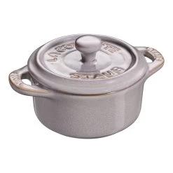 Staub Mini Cocotte 10 Cm, Rund, Antik-Grau, Keramik