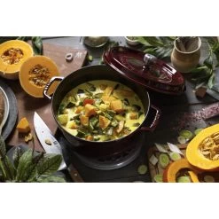 Staub Cocotte 26 Cm, Rund, Grenadine-Rot, Gusseisen -Zwilling Store 424422049