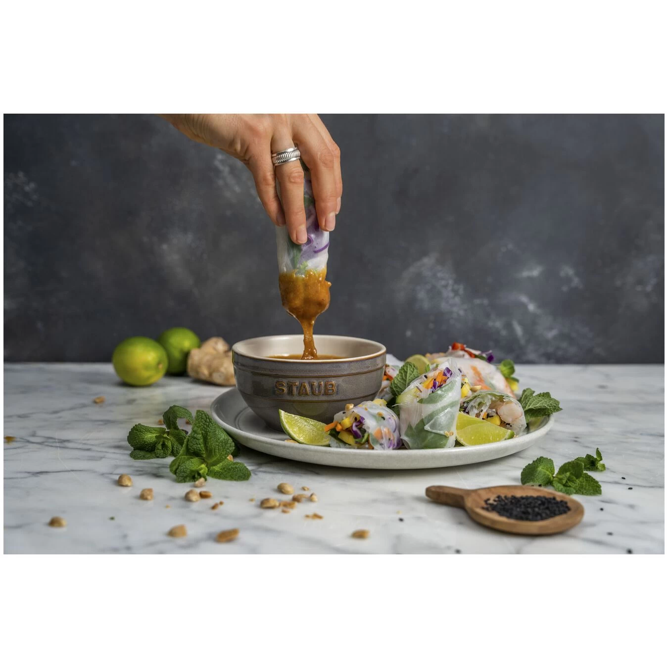 Staub Schüssel 12 Cm, Keramik, Antik-Grau 3 Staub Schüssel 12 Cm, Keramik, Antik-Grau – Bild 3