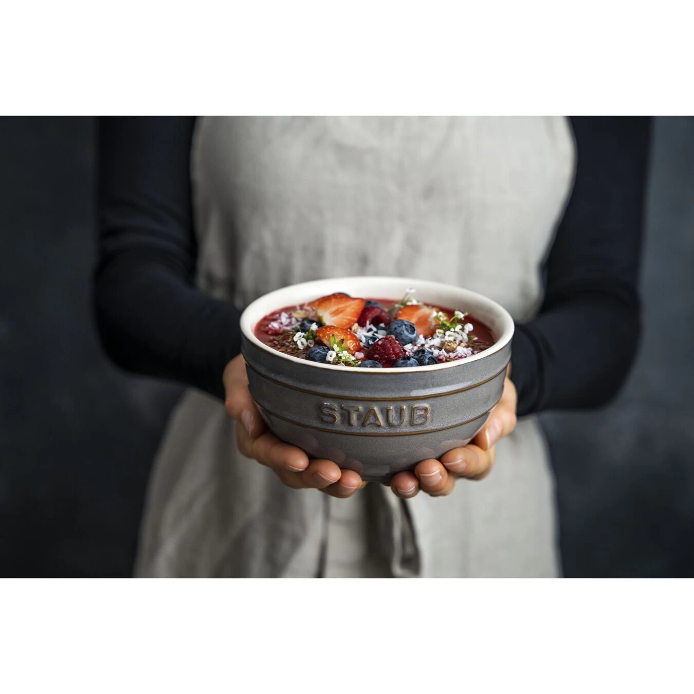 Staub Schüssel 14 Cm, Keramik, Antik-Grau 3 Staub Schüssel 14 Cm, Keramik, Antik-Grau – Bild 3