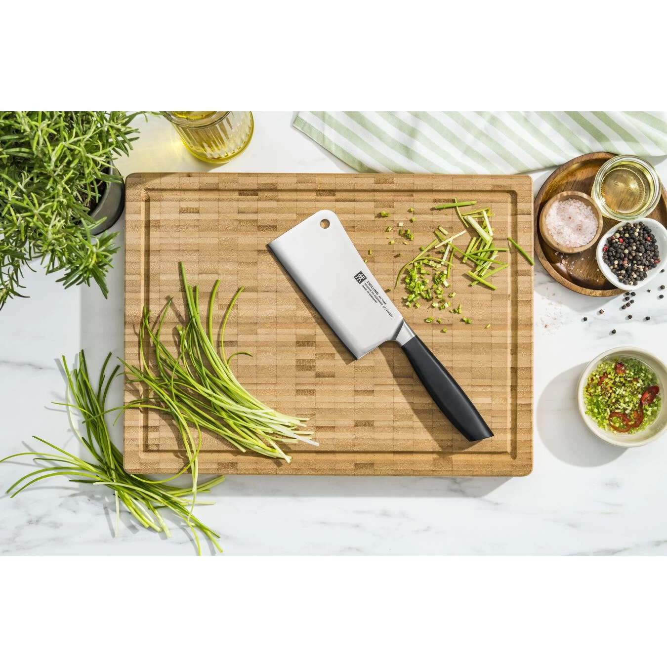 Zwilling Hackmesser 15 Cm, Silber 2 Zwilling Hackmesser 15 Cm, Silber – Bild 2