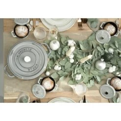 Staub Cocotte 26 Cm, Rund, Graphit-Grau, Gusseisen -Zwilling Store 750047422